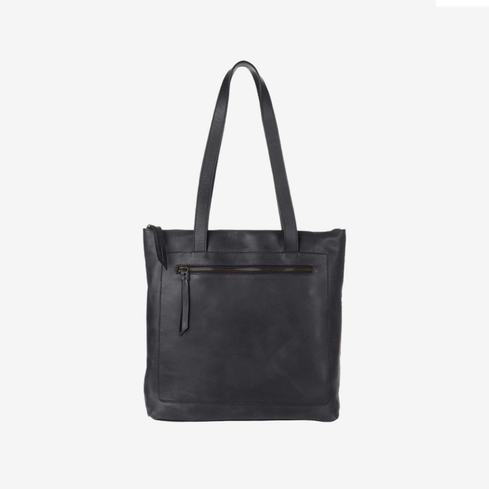 ELVIA TOP ZIP TOTE black ABLE